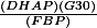 \frac{(DHAP)(G30)}{(FBP)}
